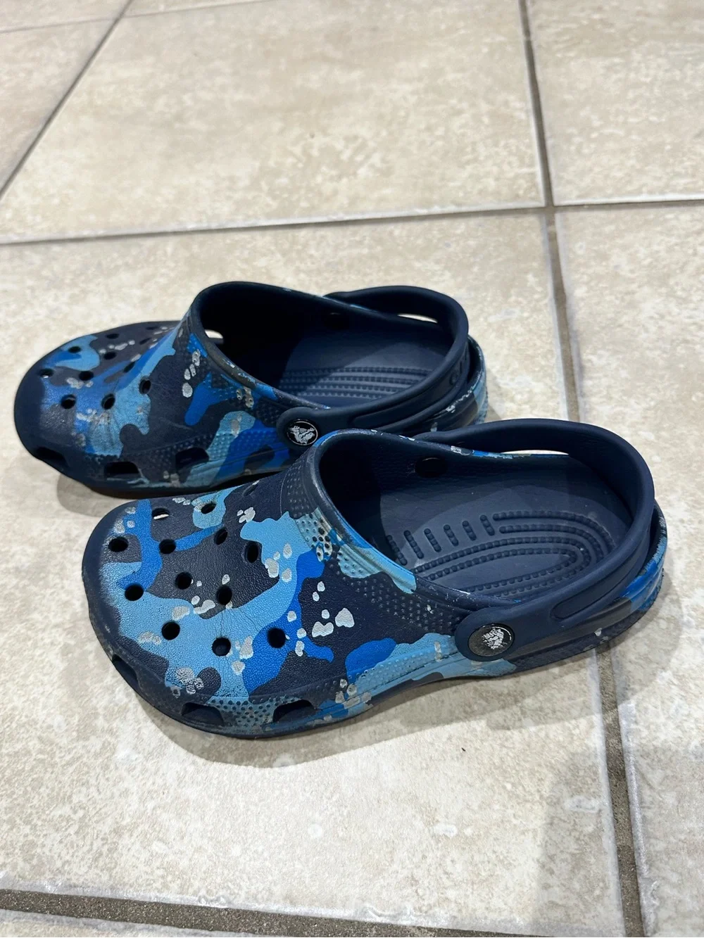 CROCS Kids Blue Camo